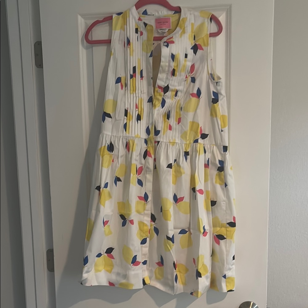 Kate Spade White Cream Pleated Sundress
